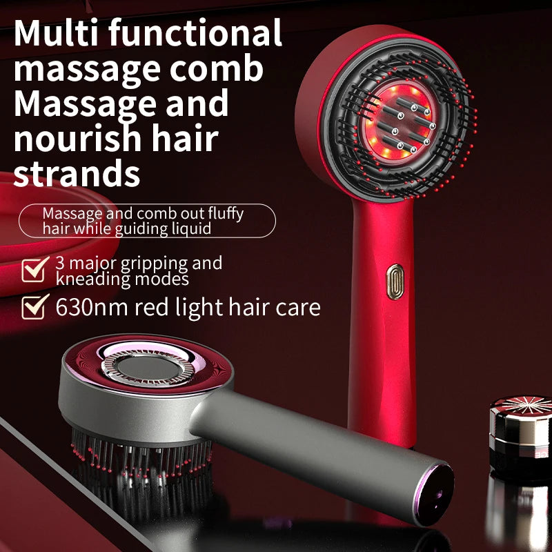 Red light scalp massager