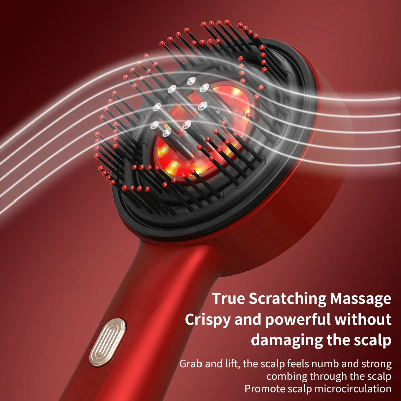 Red light scalp massager